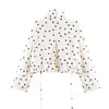 2026 Verano Nuevo Moda Callejera Europea y Americana para Mujer Chaqueta de Shorts Plisados de Lunares w025 12400