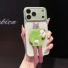 Funda de Teléfono con Soporte de Dibujos Animados Adecuada para Iphone17, Apple 16Promax se Transforma Instantáneamente en una Ventana Grande, Funda Protectora Anticaídas 15