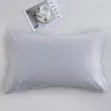 Funda de almohada de algodón cepillado 48x74 paquete doble algodón puro cubierta protectora para núcleo de almohada de adulto tamaño grande 50x80 individual