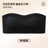 Sujetador strapless de talla transfronteriza para mujer, antideslizante, push-up, para bustos pequeños, sin tirantes, sujetador invisible