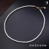 Tailandia Cadena Marca Buda Absorción Venus Cadena Clavícula Absorción Arroz Estrella Perla Collar Cadena Corta Cadena Cuentas de Alto Brillo Marca Buda Pequeña