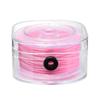Cordón elástico plano en caja de acrílico, cordón elástico para manualidades, joyería, pulseras, accesorios, cuentas, cordón de cuentas, cordón de cristal
