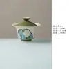 Conjunto de Chá Cerâmico Flor de Gardênia Pintado à Mão de Alto Valor com Design de Janela - Bule de Chá Cerâmico Artesanal, Gaiwan, Coleção de Xícaras de Chá Conjunto de Chá