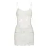 Qingshe Lingerie Sexy Puro Desejo Tentação Lingerie Provocante Alça de Renda Camisola Roupas Divertidas para Jovens Mulheres