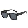 Gafas de Sol Leijia de Nuevo Estilo Transfronterizas, Gafas Cuadradas Simples Retro Europeas y Americanas para Hombres, Gafas de Sol Artísticas de Estilo Callejero para Mujeres