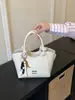 Bolsa de Mano Brillante para Mujer de Venta Caliente en Comercio Exterior Transfronterizo, Nuevo Modelo 2026, Bolso Pequeño tipo Cubo, Estilo Coreano, Bolso Cruzado Sencillo