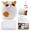 Amazon DIY Kit Combinación Animal Bola de Gato Colgante Fieltro de Lana Aguja de Fieltro Materiales para Manualidades Paquete al por Mayor DIY Creativo