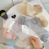 Meias de Renda Estilo Cass Ballet para Mulheres, Meias Transparentes Respiráveis de Seda de Vidro para o Verão, Meias de Cano Médio, Meias Largas Estilo Japonês