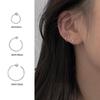 Pendientes de aro sencillos y modernos para mujer, con agujero en la oreja, círculo, hueso de la oreja, temperamento de uña, hebilla de oreja de viento frío simple, joyería