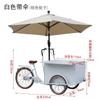 Carrito de Exhibición para Venta al Aire Libre, Carrito de Helados, Bicicleta Retro de Tres Ruedas, Carrito para Sesiones Fotográficas, Carroza para Eventos y Exposiciones