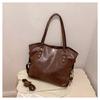 Moda all-match estilo ocidental grande capacidade simples novo atacado coreano estilo bolsa diária pu mulheres ombro bolsa mensageiro