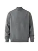 Suéter Gola Alta Simples Myq para Homens, Quente de Inverno, Slim Fit, Camada Base Tricotada, Roupa Estilo Coreano