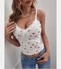 Nuevo Top Camisola Floral de Cuello en V Estilo Europeo y Americano 2025