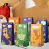 Bolsa de Doces Dinossauro Bolsa Criativa para Comida Bolsa de Papel Kraft Bolsa para Embalagem de Presente de Doce Estoque Pronto Atacado