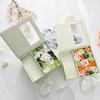 Caja de Regalo para Empaque de Flores de San Valentín Boda Dama de Honor Flor Rosa Ventana Caja de Regalo Acompañante Caja de Regalo para Joyería