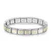 Corazón estampado con diamantes, personalizado, hecho a mano, único, italiano, DIY, accesorios para pulseras de acero inoxidable y joyería - abastecimiento