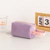 Bolsa de Cosméticos Portátil de Pana para Mujer de Gran Capacidad Lápiz Labial Maquillaje Cambio Teléfono Móvil Equipaje de Mano Bolso de Mano Bolsa de Almacenamiento Bolso de Mujer