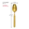 Cuchara de Comedor Acero Inoxidable para el Hogar Cuchara para Comer Cuchara Sopera Simple Espiga de Trigo Cuadrada Punta Afilada Vajilla de Hotel Cuchara