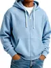 Sudadera con capucha para hombre, informal, con cremallera, holgada, para Otoño e Invierno, transfronteriza Europea y Americana 2026, para sitios independientes de Amazon