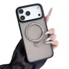 Adecuado para Funda de Teléfono Móvil Iphone18Promax, Soporte Giratorio, Succión Magnética, Acabado Mate tipo Piel, Funda Protectora Anticaídas Apple 17
