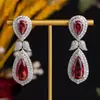 Pendientes de Borla con Zirconia en Forma de Gota Transfronterizos, Joyería para Banquetes, Pendientes de Vestir, Accesorios de Joyería