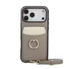 Aplicable a iPhone 18 PRO MAX Funda Trasera con Bloques de Color y Patrón de Lichi con Porta Tarjetas Funda para Teléfono iPhone 18 Funda de Cuero a Prueba de Caídas