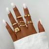 Anillo de Mariposa Popular Transfronterizo Europeo y Americano Anillo Abierto Multijunta Set de Anillos Transfronterizo Más Vendido Set de 22 Anillos de Corazón