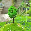 Mini árbol verde, cerezo, modelo, microadornos paisajísticos, rocalla, bonsái, paisajismo, mesa de arena, material de bricolaje