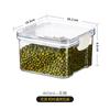 Embalagem de qualidade alimentar caixa de armazenamento de chá tanque selado transparente 460ml chá perfumado medicina herbal chinesa 680ml tanque de armazenamento com compartimento