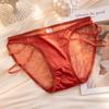Nova Renda Sexy Underwear Triângulo Feminino Malha Lace Oco Menina Cintura Baixa Elástica Respirável Roupa Interior Feminina