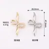 Broche de metal de cinta de pajarita, prendedor de corsage vintage de moda, accesorio para la ropa, pasador antideslizante