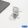 Conector de muebles con soporte fijo de ángulo recto de 90 grados engrosado de acero inoxidable, placa laminar, placa plana, fijador de hierro angular