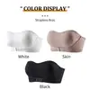 Banda Strapless Talla Extra para Mujer Estilo Extra Gordo de un Hombro Fruncido Cómodo Transpirable Base de Sujetador Anti-Exposición Espalda Hermosa Ropa Interior