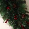 Decoración navideña Hongyu árbol invertido PVC manchado con agujas de pino blanco decoración de frutos rojos colgante fabricantes venta al por mayor