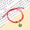 Pulsera con colgante Fu de piedra solar de imitación de piedra solar, cristal de arena policristalina, nicho de alta calidad, diseño original y exquisito para mujer