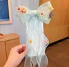 Diadema Infantil Niña Lazo Arcoíris Trenzado Pasador Tocado Coleta Cinta para el Cabello Pasador Accesorios para el Cabello de Niña de Verano