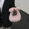 Bolsa de pelúcia fofa, nova bolsa tote plissada em formato de nuvem, 2026, elegante e casual