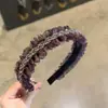 Tiara de Rede de Cristal Vintage de Luxo Leve para Mulheres, Tiara de Alta Coroa Antiderrapante, Acessório de Cabelo Versátil da Moda para o Dia a Dia, Novo Modelo 2026