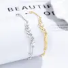 Pulsera de Espiga de Trigo para Mujer, Plata 925, Diseño de Nicho, Pulsera de Circonita, Lujo Ligero, Moda de Gama Alta, Joyería de Mano Elegante Estilo Ins