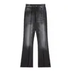 Jeans Wide Leg Lavado Vintage Novo Masculino para Primavera e Outono Calças Retas Largas Tendência Street Style para Homens