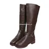 Botas largas de mujer con cremallera transfronterizas europeas y americanas, botas de equitación estilo europeo y americano primavera/otoño 2026, venta al por mayor de botas de mujer, tallas grandes