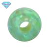 Huagang Gem Full Hole Esférico OPAL Imitação Opala Gem Pedra Nua Sintética Contas Redondas Opala Verde OP11