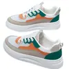 Zapatos Planos Nuevos Zapatilla Casual Zapatos de Mujer Bloque de Color Malla Transpirable Zapatos de Estudiante