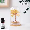 Botella de los Deseos de Cristal Natural Árbol del Dinero Árbol de Grava de Cristal Morado Amarillo Rosa Adornos de Escritorio de Oficina Artesanías de Cristal
