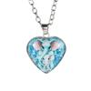 Collar con colgante de animal en forma de corazón de cristal transfronterizo de gran oferta de Temu, collar con temperamento creativo, entrega de una sola pieza de Temu