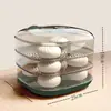 Caixa de Cozimento a Vapor Específica para Micro-ondas, Vaporizador Transparente de Grau Alimentício para Aquecer Pães, com Tampa, Gadget Multifuncional para Aquecer Pratos de Uso Doméstico