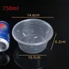 Caja de Empaque Desechable Comercial para Llevar, Tazón Rectangular Transparente para Comida Rápida, Juego de Lonchera de Grado Alimenticio con Tapa