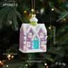 Transfronteiriço Novo Plástico Macaron Fofo Colorido Pintado Enfeites Árvore de Natal Janela Decorações Penduradas