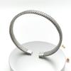 Pulsera Brazalete de Alambre de Acero Inoxidable en Forma de C de Venta Caliente Europea y Americana Tejida Acero Titanio Joyería Unisex Decoración Patrón Dragón y Fénix