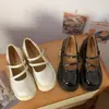 Zapatos de cuero estilo Lolita de moda con suela gruesa y tacón grueso para mujer, nueva colección otoño/primavera 2026, perfectos con vestidos, Mary Janes planos retro